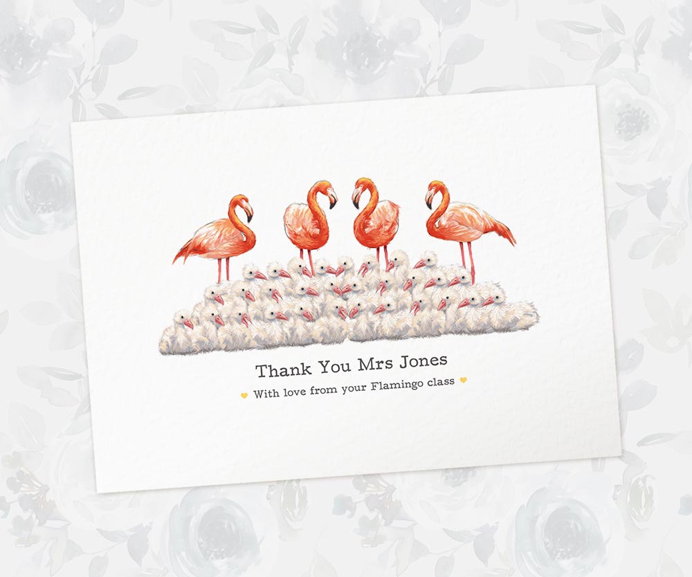 Best Small Gifts For Teachers Farewell End Of Term Leaving Presents Nursery Thank You Flamingo Prints