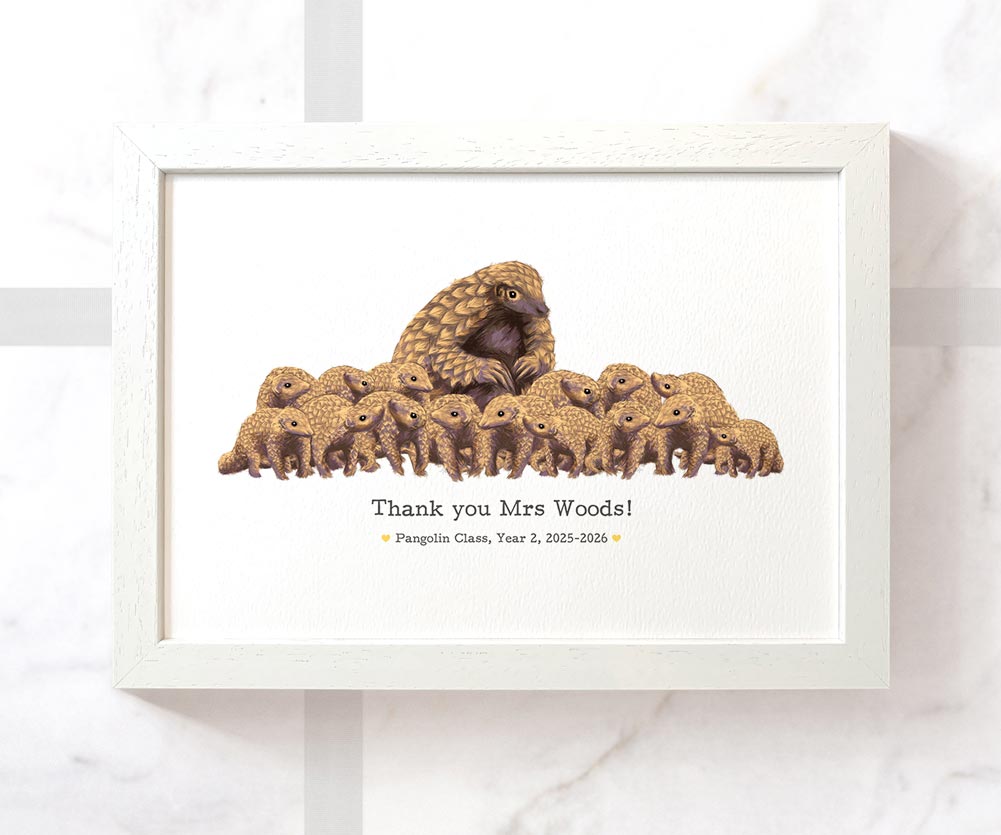 End of term thank you pangolin teacher art