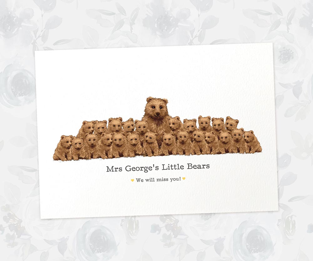 Personalised Gift For Teacher Appreciation Thank You Best Headteacher Presents Bear Custom Prints Meaningful Farewell Ideas