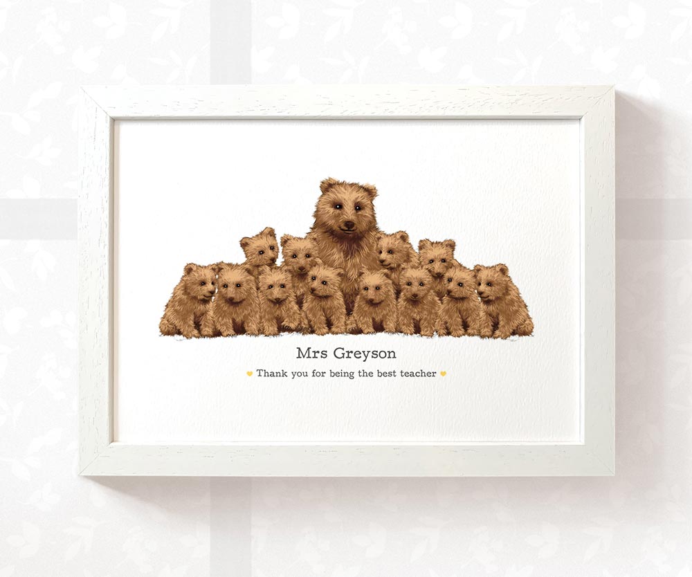 Thank You Teacher Gift Ideas End Of Year Appreciation Headteacher Present From Student Graduation Bear Prints