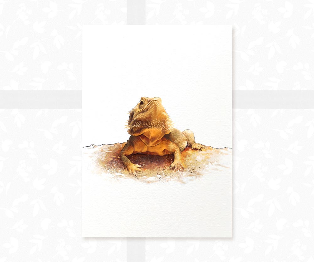 Bearded Dragon Print