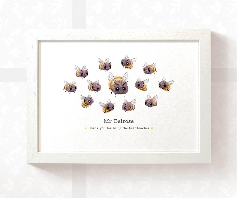Best Small Gifts For Teachers Farewell End Of Term Leaving Presents Nursery Thank You Bumblebee Prints