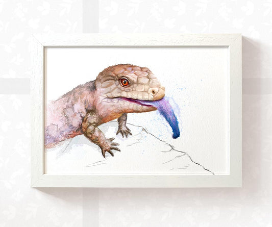 Blue Tongued Skink Print
