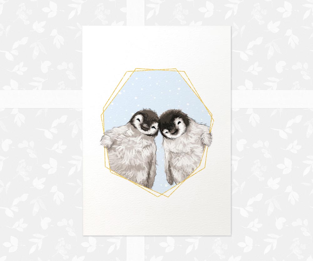 Twin Nursery Prints New Baby Shower Pregnancy Gift Boy Blue Childrens Wall Art Set Newborn Playroom