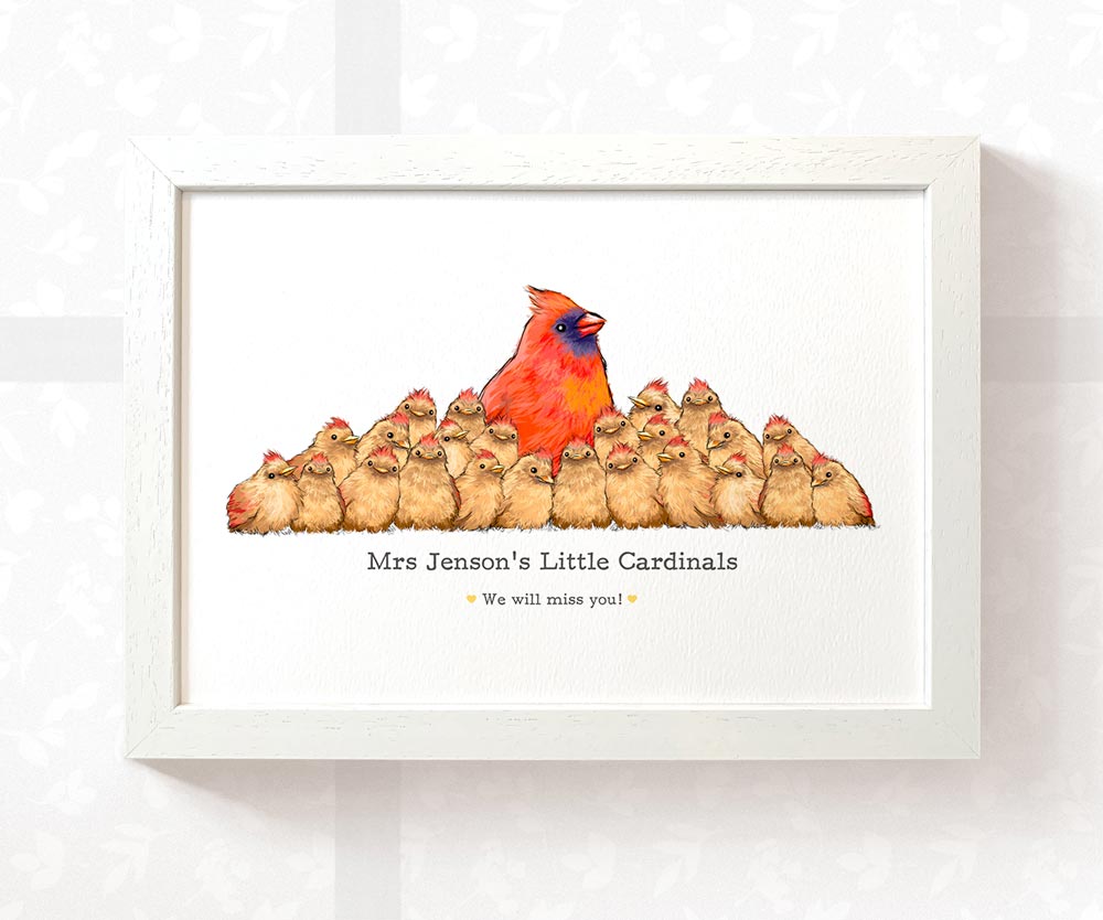 Personalised Gift For Teacher Appreciation Thank You Best Headteacher Presents CARDINAL Custom Prints Meaningful Farewell Ideas