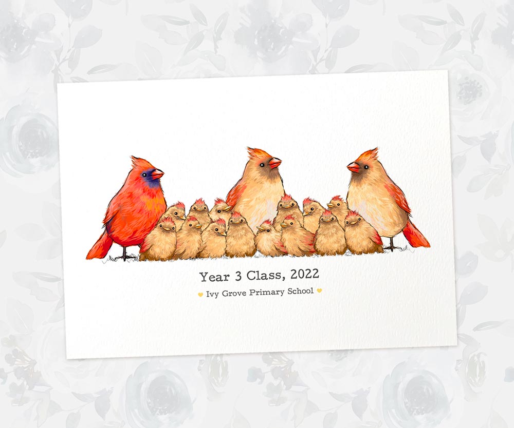 Thank You Teacher Gift Ideas End Of Year Appreciation Headteacher Present From Student Graduation CARDINAL Prints