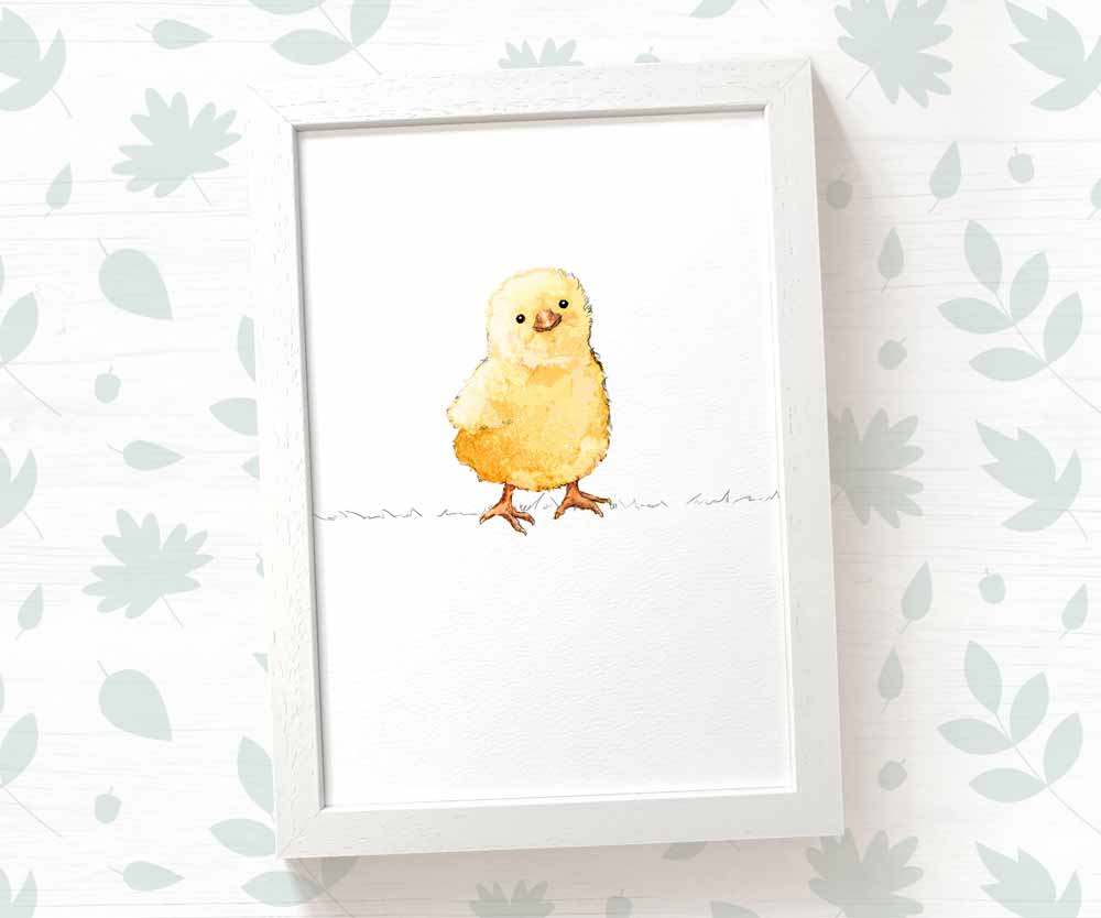 Chick Farm Animal Nursery Print