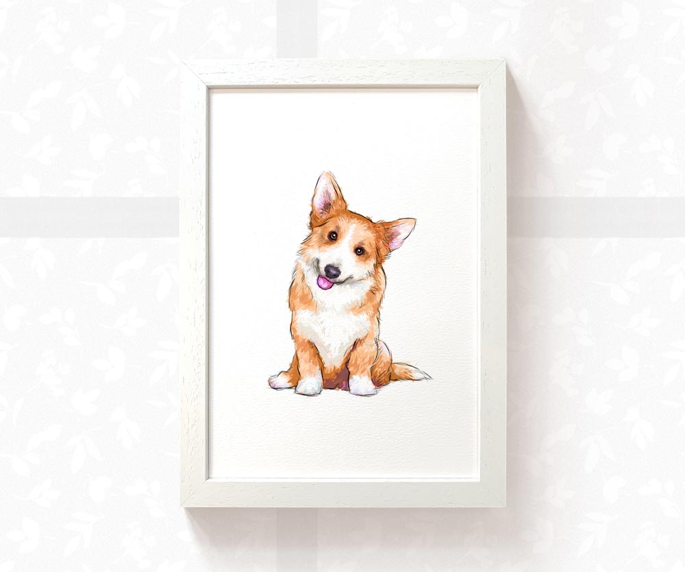 Corgi Print