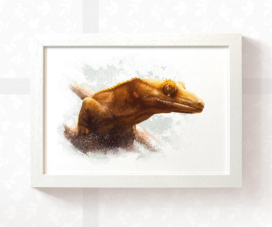 Crested Gecko Print
