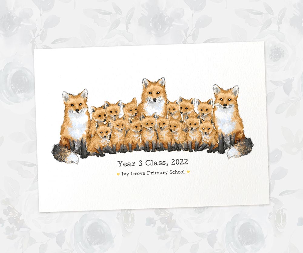 Thank You Teacher Gift Ideas End Of Year Appreciation Headteacher Present From Student Graduation Fox Prints