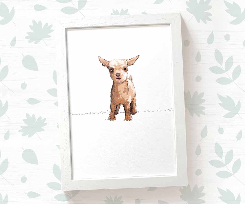 Goat Nursery Print