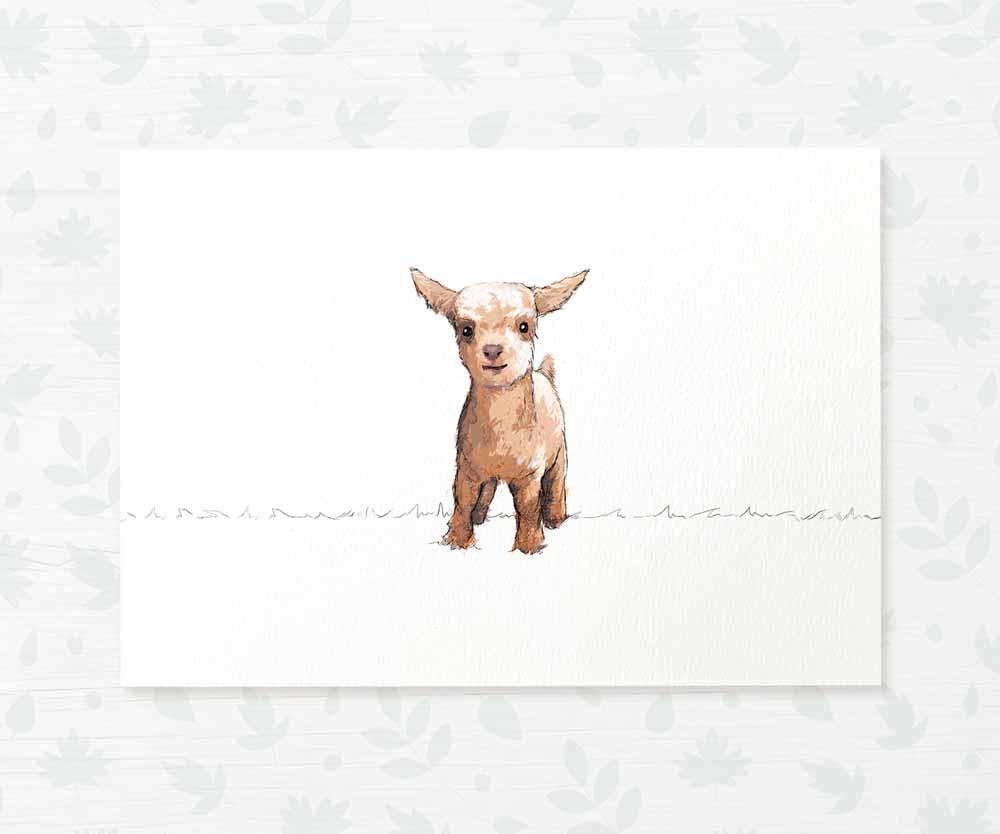 Goat Nursery Print