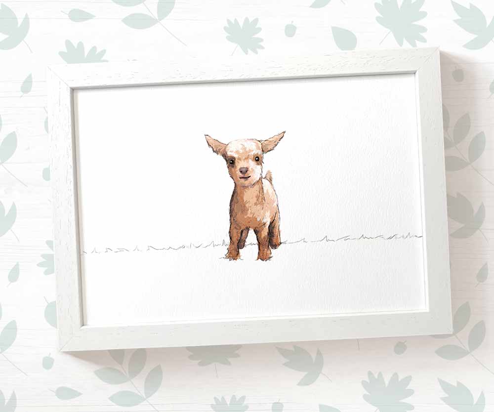 Goat Nursery Print