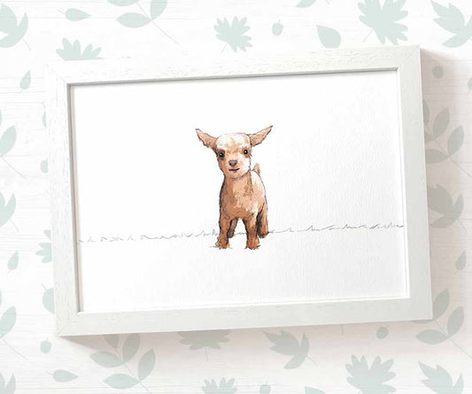 Goat Nursery Print