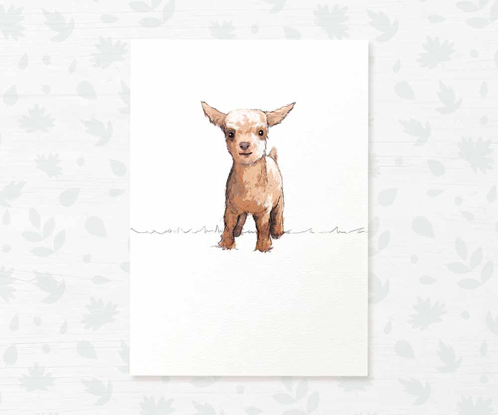 Goat Nursery Print