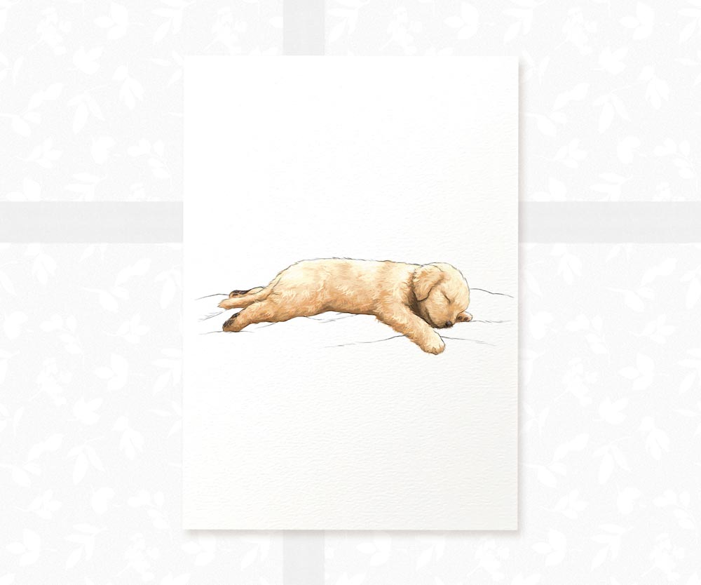 Dog Nursery Prints New Baby Shower Gift Boy Girl Golden Retriever Sploot Wall Art Playroom Decor