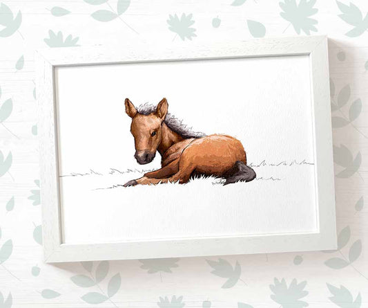 Horse Farm Animal Nursery Print