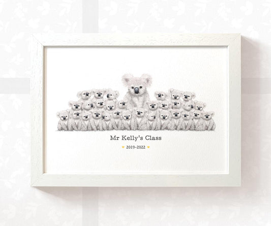 Personalised Gift For Teacher Appreciation Thank You Best Headteacher Presents Koala Custom Prints Meaningful Farewell Ideas