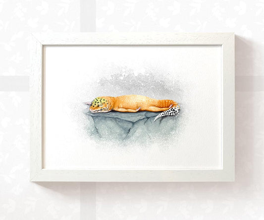 Leopard Gecko Sleeping Print
