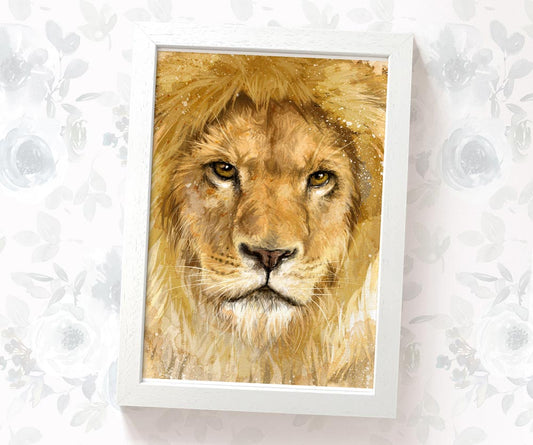 Lion Face Print