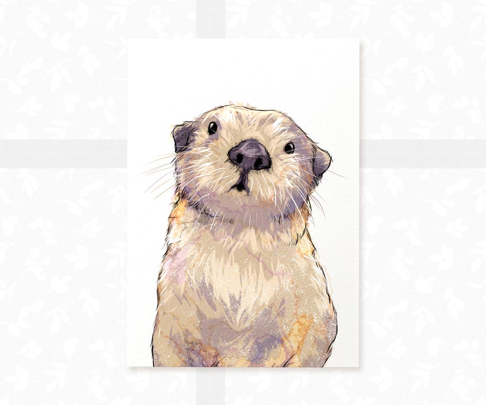 Sea Otter Art Print