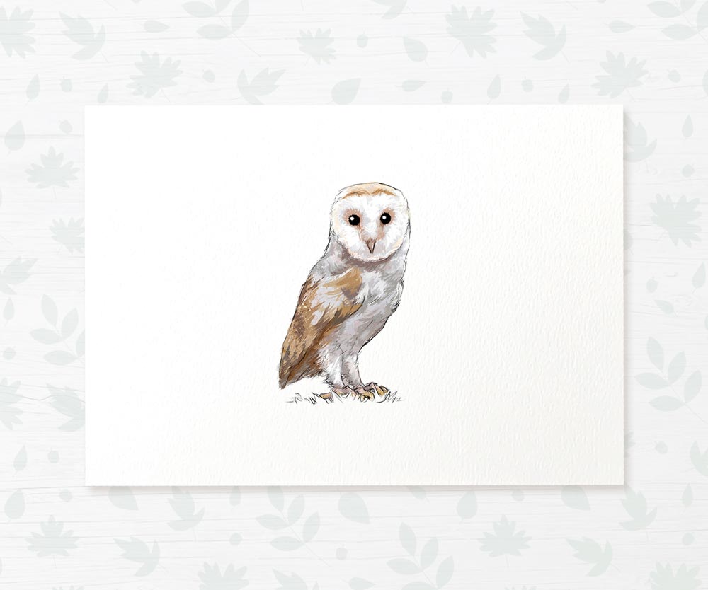 Bird Nursery Prints New Baby Shower Gift Boy Girl Owl Childrens Wall Art Set Playroom Decor