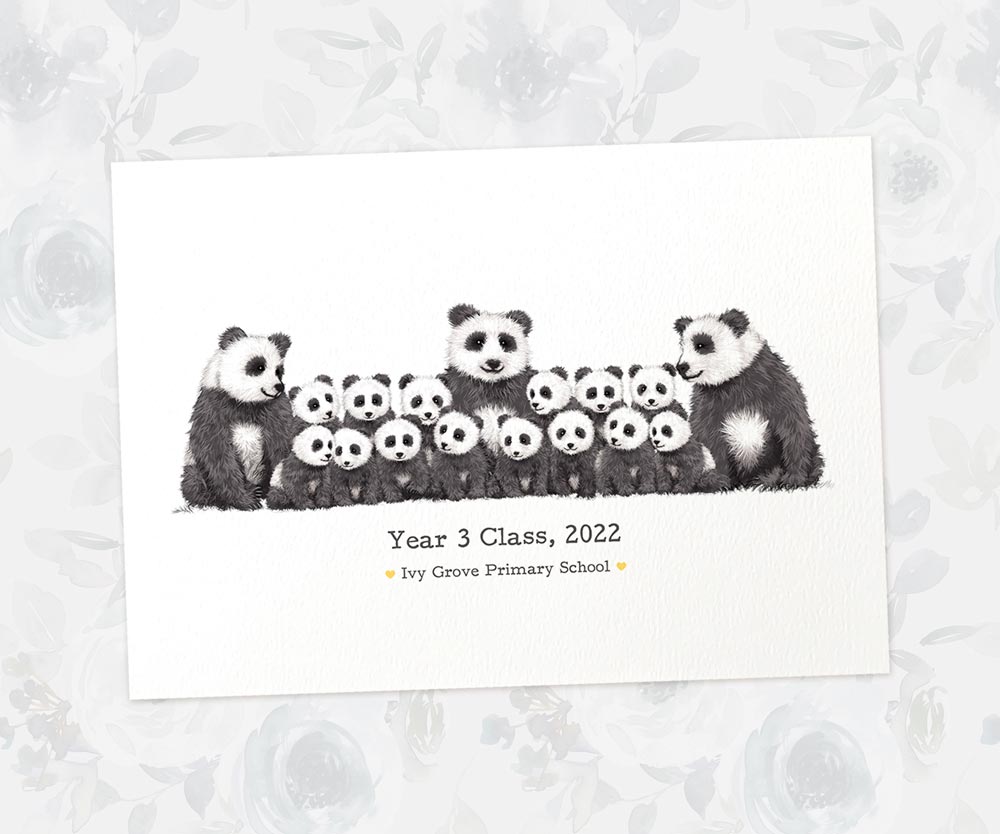 Thank You Teacher Gift Ideas End Of Year Appreciation Headteacher Present From Student Graduation Panda Prints