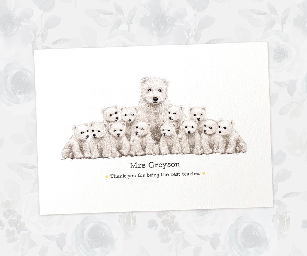 Thank You Teacher Gift Ideas End Of Year Appreciation Headteacher Present From Student Graduation Polar Bear Prints