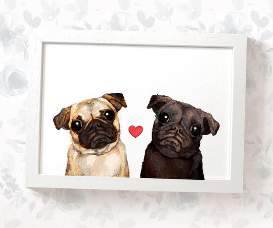 Pug Love Print