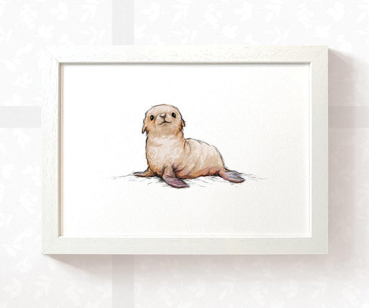 Seal Animal Nursery Print