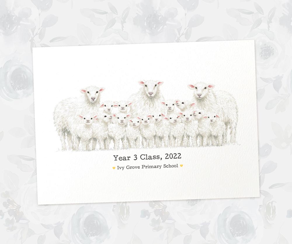 Thank You Teacher Gift Ideas End Of Year Appreciation Headteacher Present From Student Graduation Sheep Prints