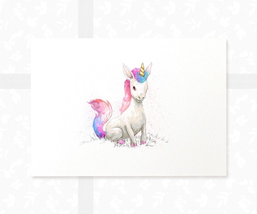 Unicorn Nursery Print