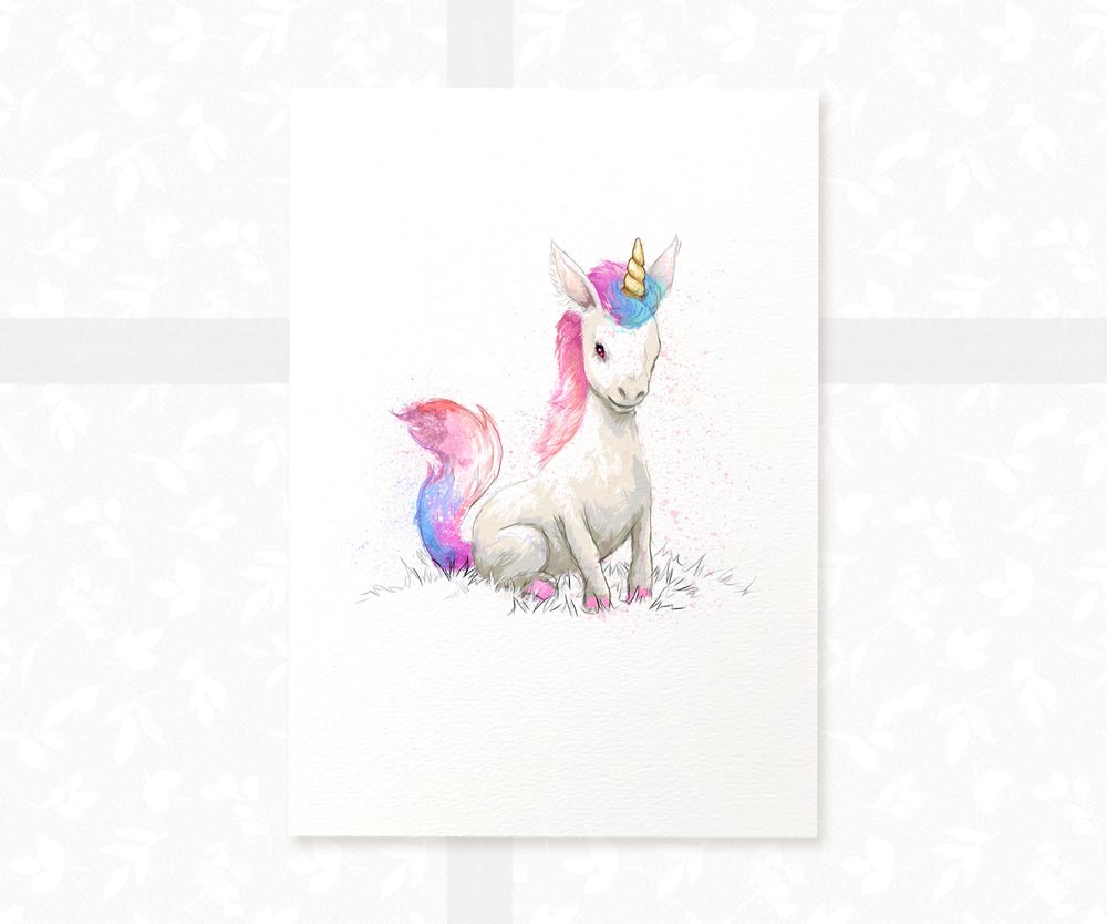 Unicorn Nursery Print