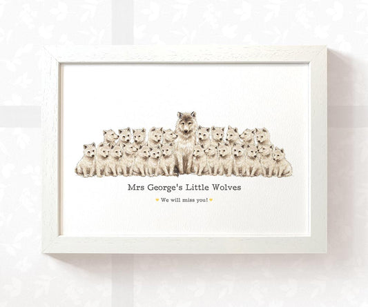 Personalised Gift For Teacher Appreciation Thank You Best Headteacher Presents Wolf Custom Prints Meaningful Farewell Ideas