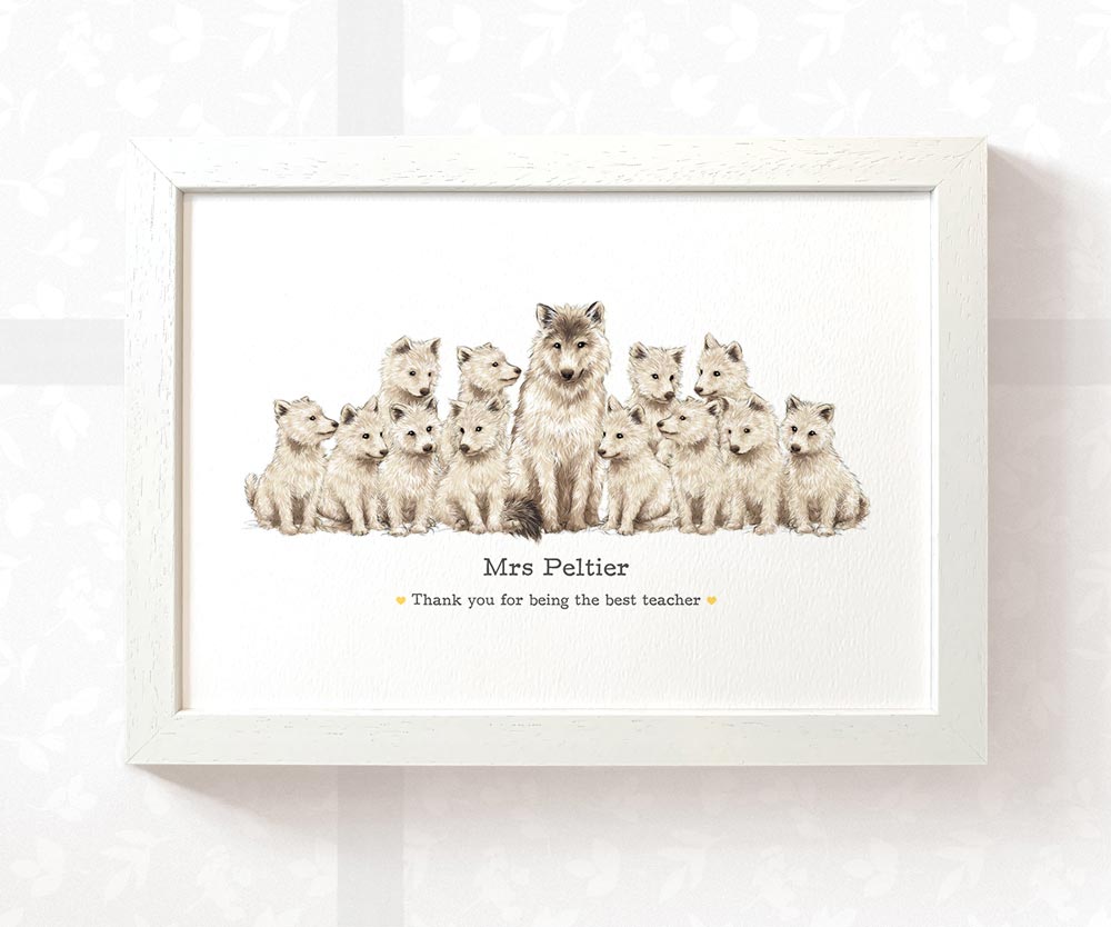 Best Small Gifts For Teachers Farewell End Of Term Leaving Presents Nursery Thank You Wolf Prints