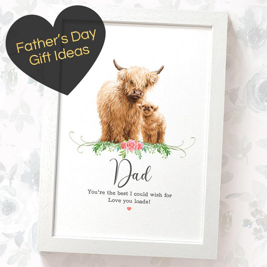 Fathers Day Personalised Animal Gifts Add Name Custom Unusual Wall Art Present