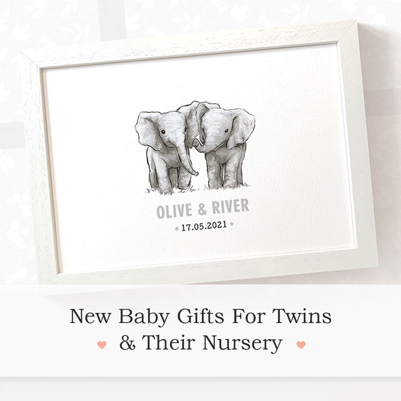 Personalised gifts for store twins