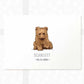 Bear Personalised Baby Name Print