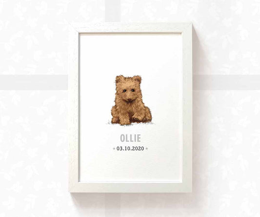 Bear Personalised Baby Name Print