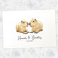 Capybara anniversary print with names and date for a special wedding gift