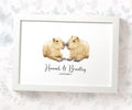 Capybara Wedding Anniversary Print