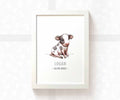 Cow Personalised Baby Name Print