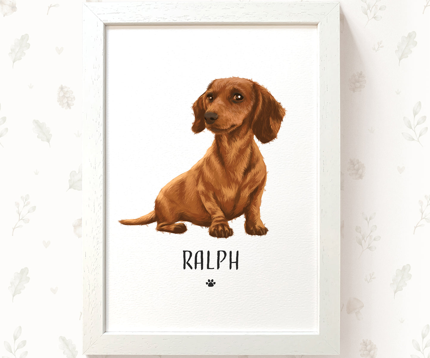 Personalised Pet Portrait from Photo – Classic Style