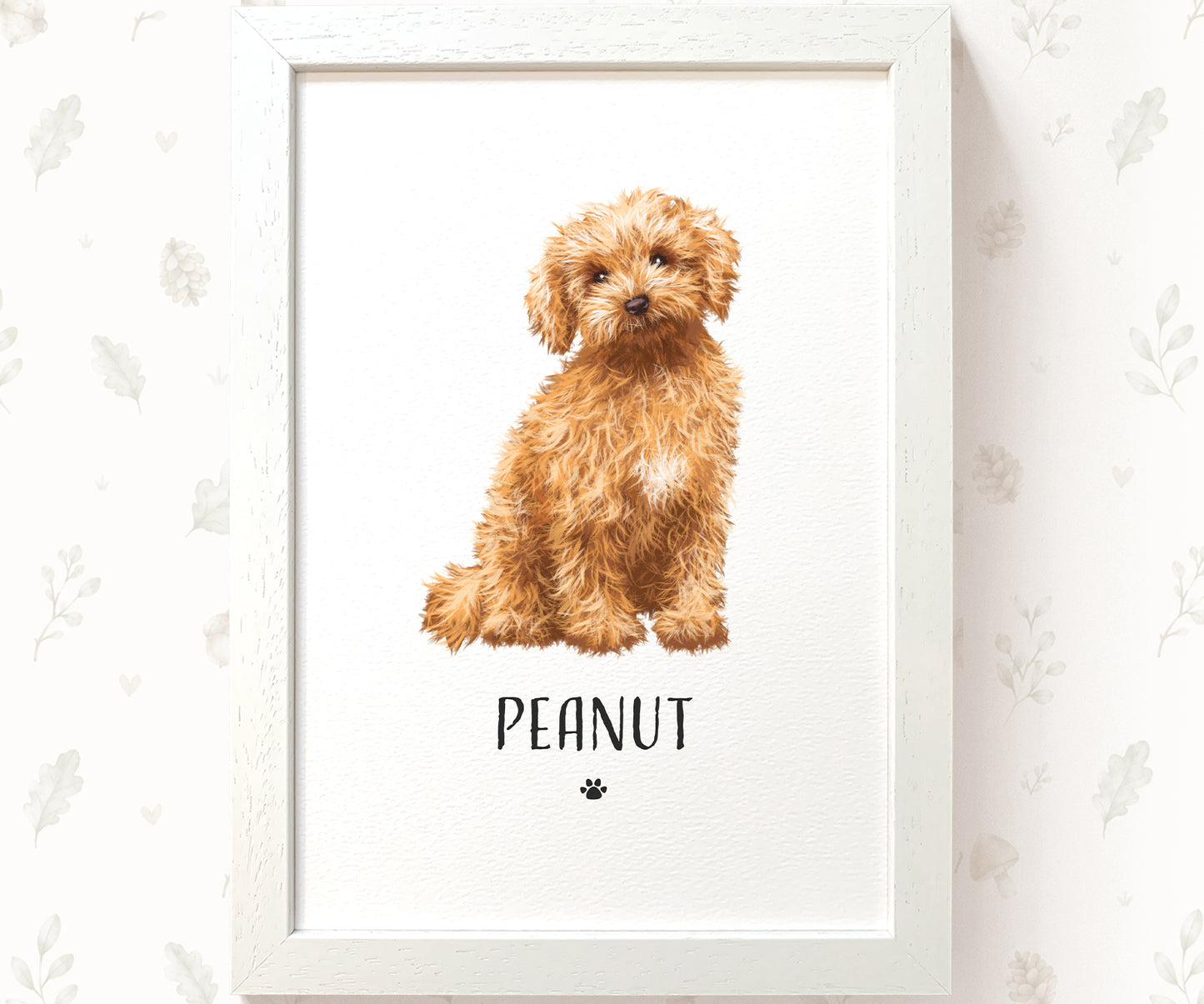 Personalised Pet Portrait from Photo – Classic Style