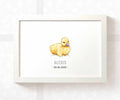 Duckling Personalised Baby Name Print