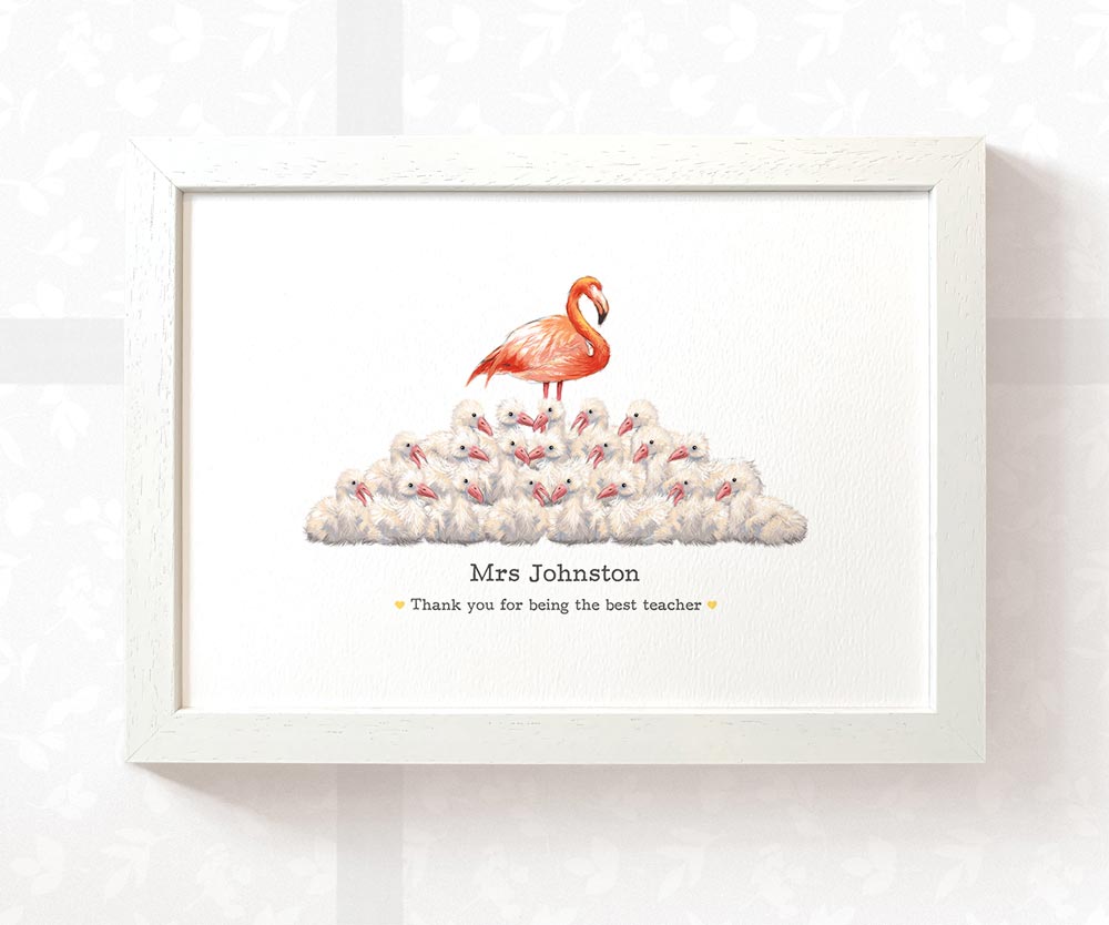 Personalised Gift For Teacher Appreciation Thank You Best Headteacher Presents Flamingo Custom Prints Meaningful Farewell Ideas
