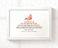 Personalised Flamingo Best Teacher Print