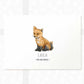 Fox Personalised Baby Name Print
