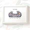 Personalised Ring-Tailed Lemur Family Portrait