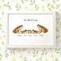 Personalised Frog Family Portrait